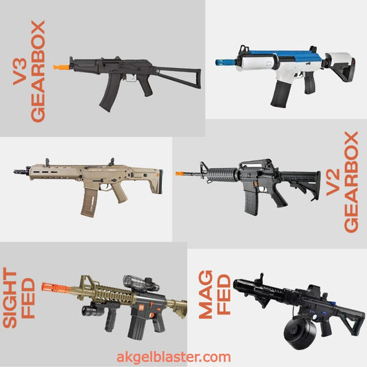 JM Series - Review of All Jinming Gel blasters M4A1 ACR SCAR AK74U - AKgelblaster