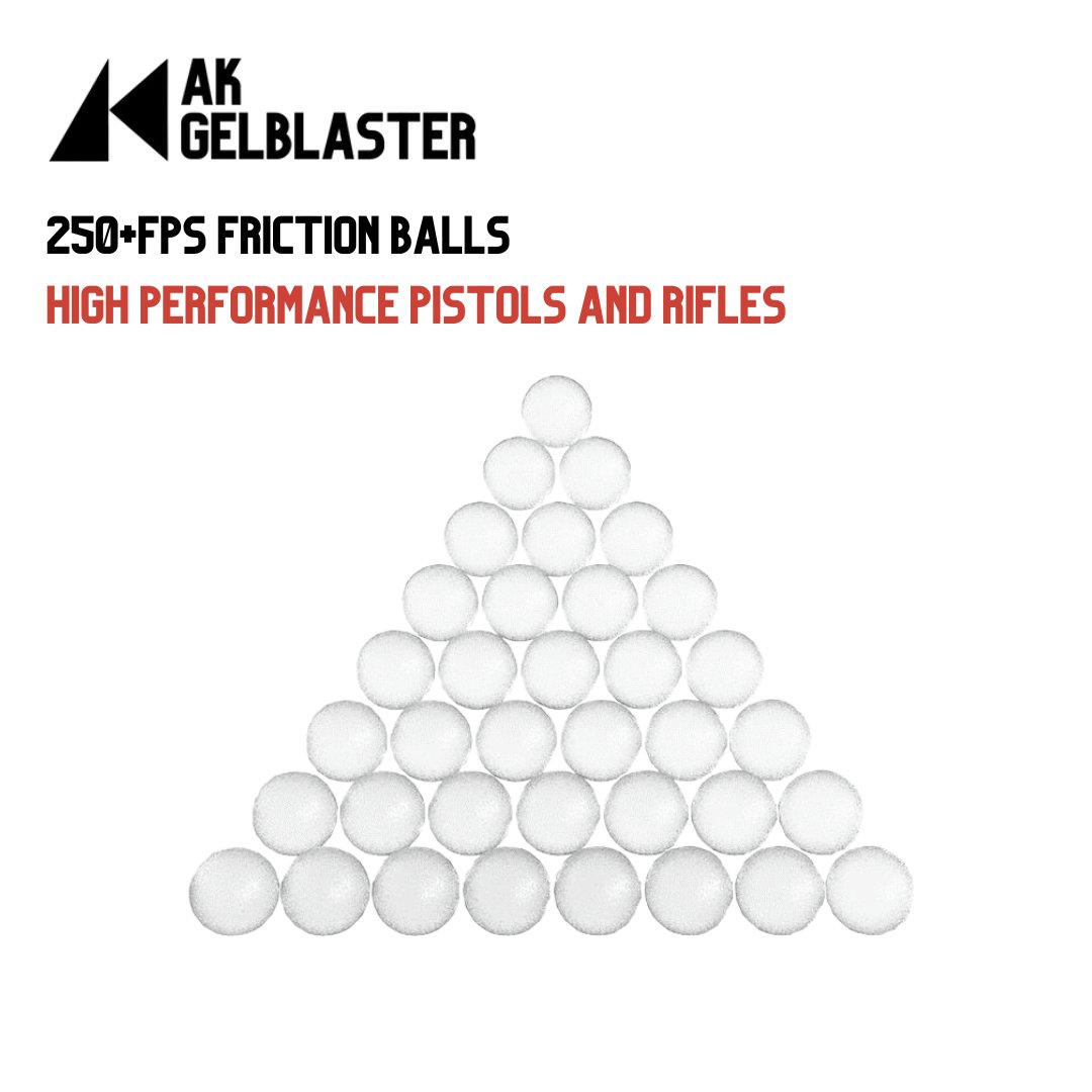 250+ FPS Friction Gel Balls 5 Bags for high performance rifles and pistols - AKgelblaster