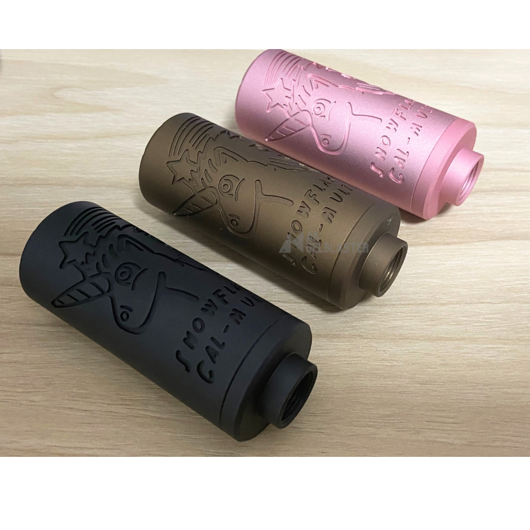 Unicorn Silencer with Standalone Smoke Tracer ( Black/ Dark Earth/ Pink)