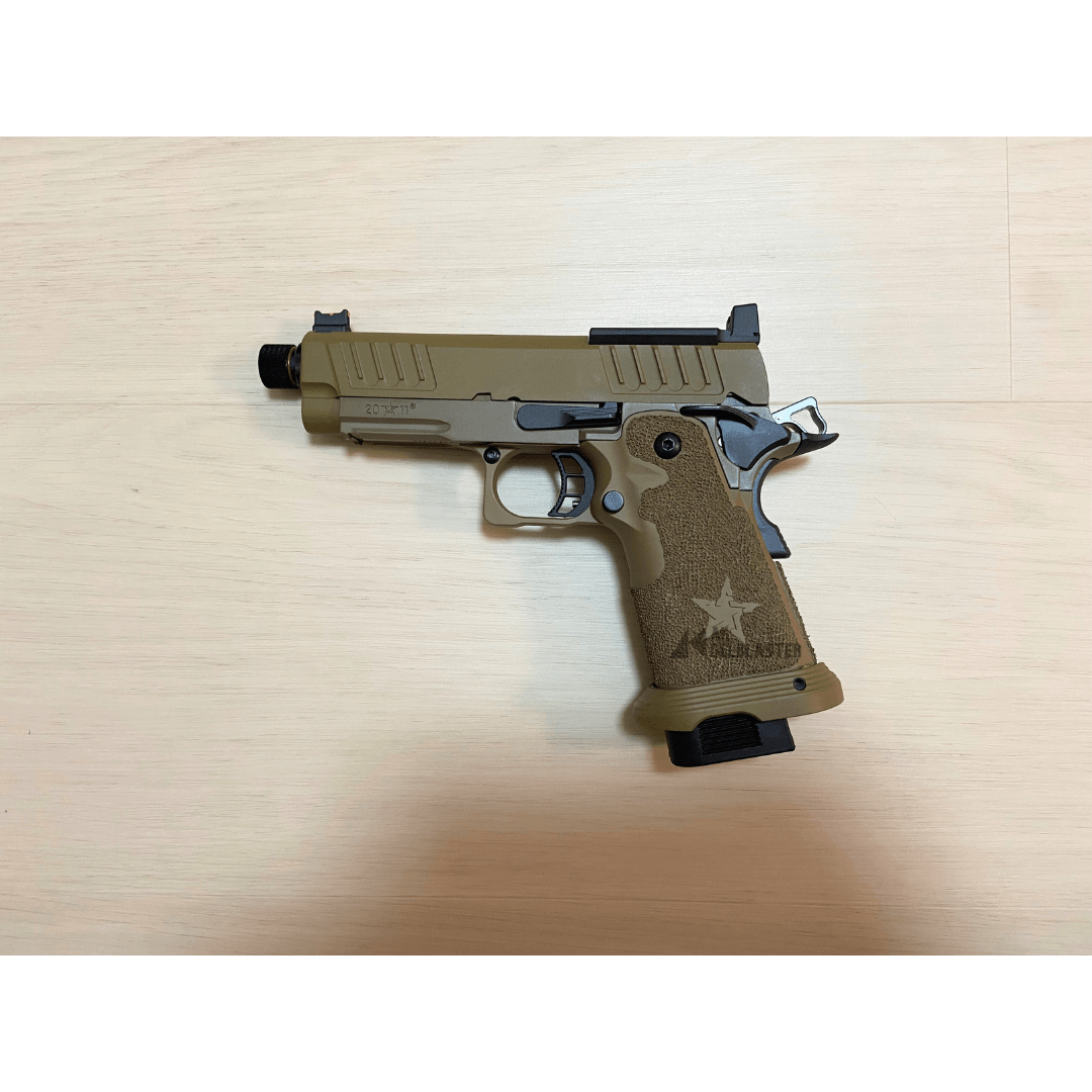 EMG Licensed Staccato C2 2011 GBB Pistol Gel Blaster in FDE - AKgelblaster