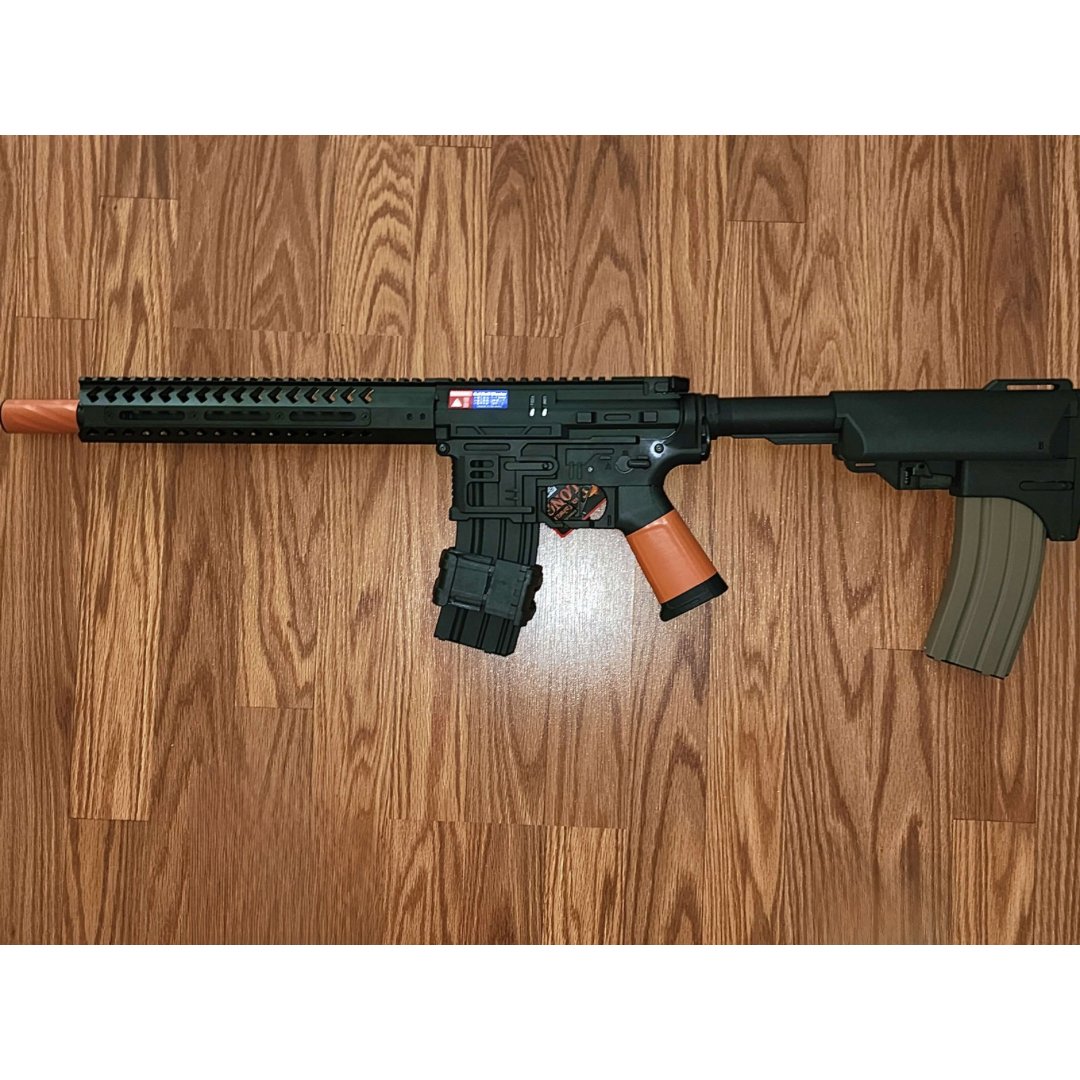 SLONG ULTRA LIGHT M4 Metal Tactical Gel Blaster - TAN and BLACK color - AKgelblaster