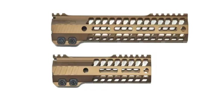 SLR Helix Style Metal Handguard in Tan - AKgelblaster