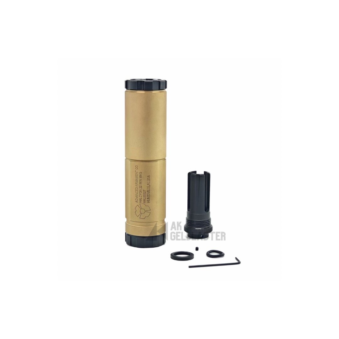 AAC Halcyon Style Suppressor/ Silencer for Gel Blaster - AKgelblaster