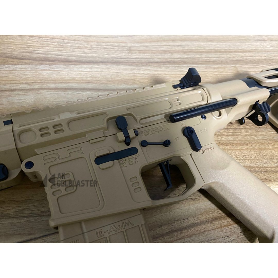 JingJi SLR CQB v4 Gel Blaster Tan Nov 2023 - AKgelblaster