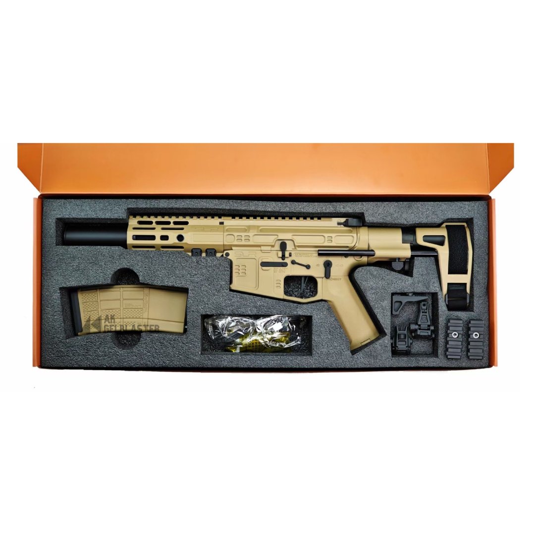 JingJi SLR CQB v4 Gel Blaster Tan Nov 2023 - AKgelblaster