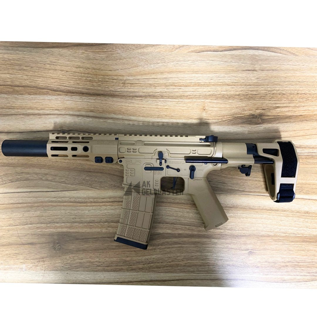 JingJi SLR CQB v4 Gel Blaster Tan Nov 2023 - AKgelblaster