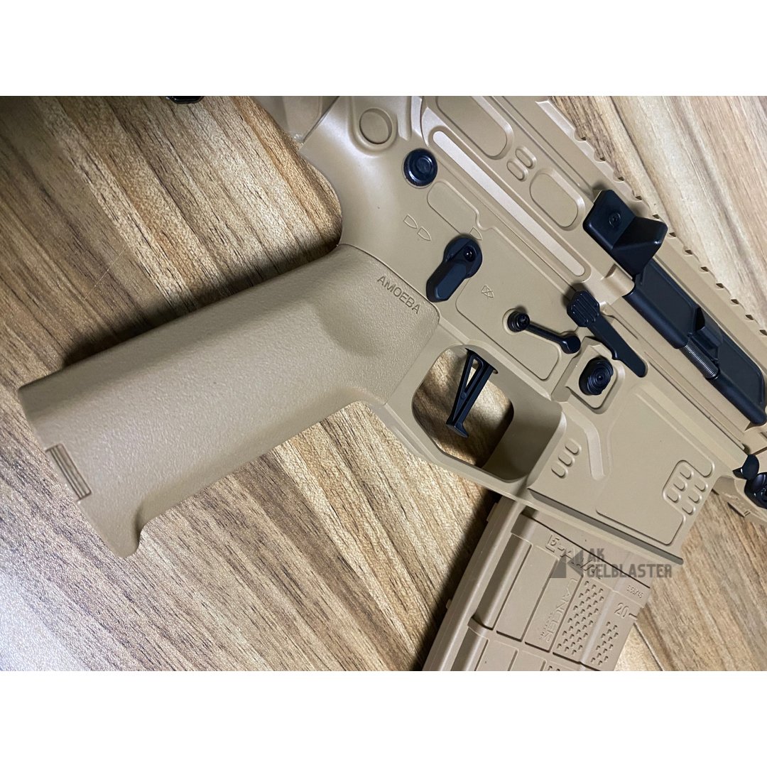 JingJi SLR CQB v4 Gel Blaster Tan Nov 2023 - AKgelblaster