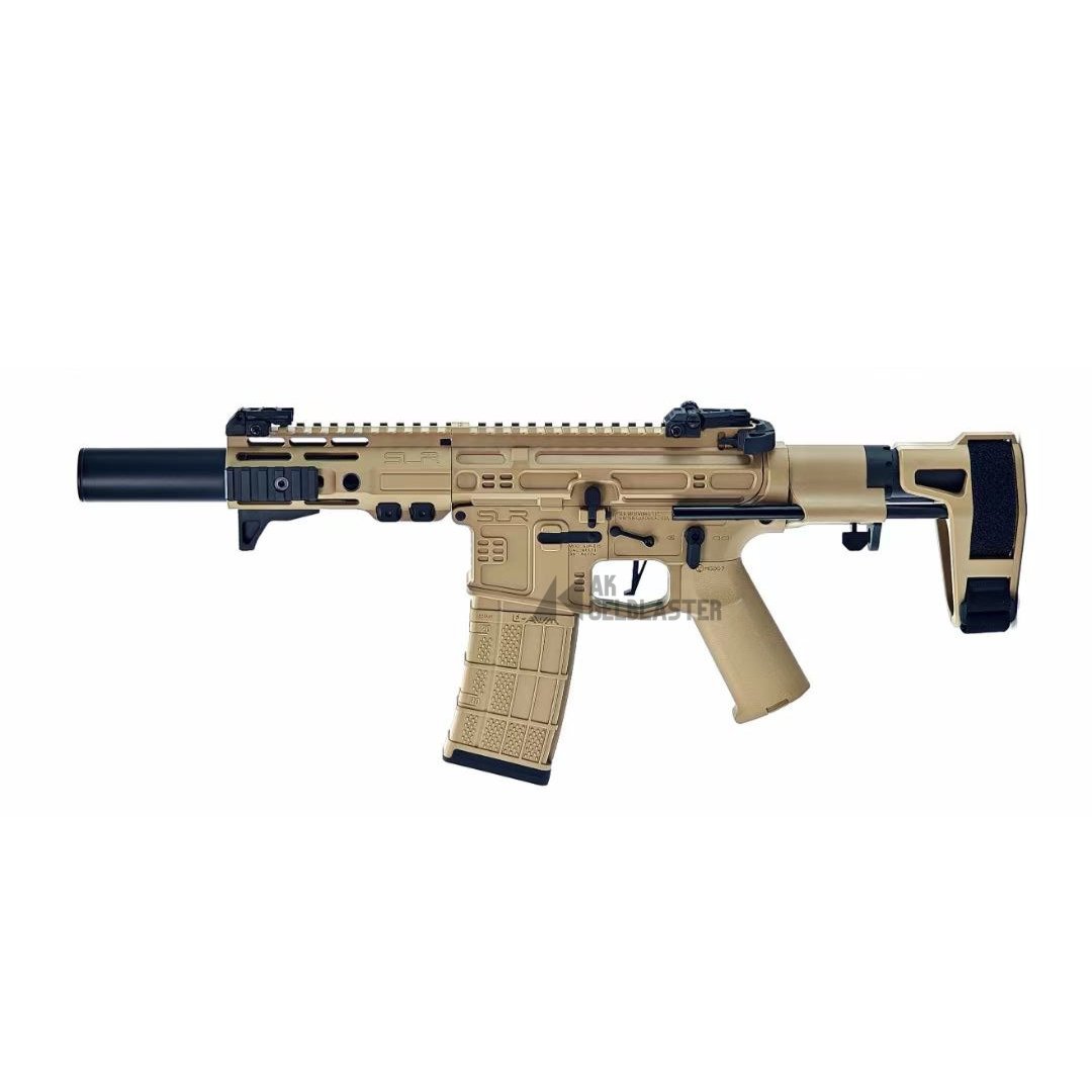 JingJi SLR CQB v4 Gel Blaster Tan Nov 2023 - AKgelblaster