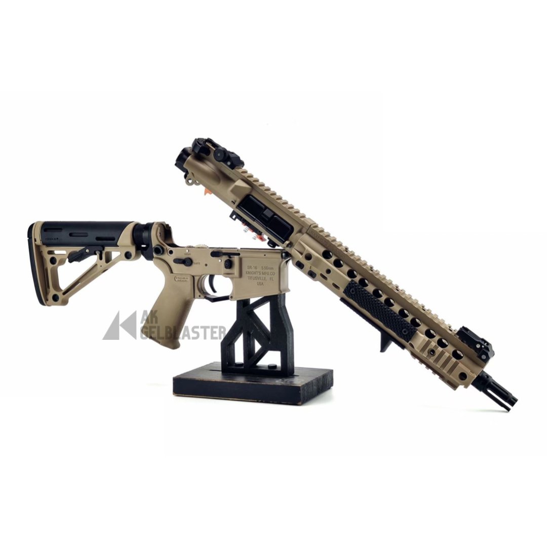 JINGJI SR16 Gel Blaster with split type metal gearbox in Tan - AKgelblaster