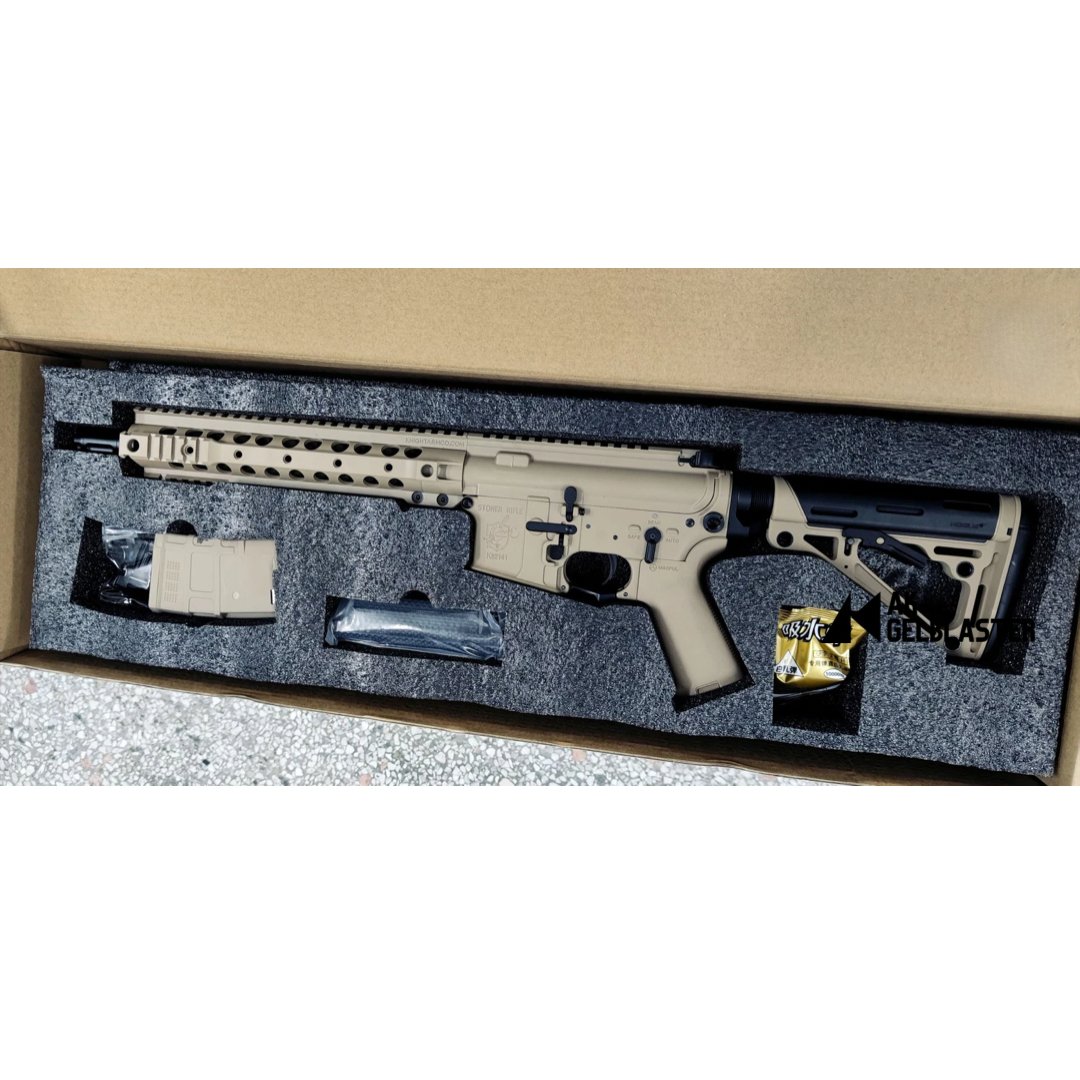 JINGJI SR16 Gel Blaster with split type metal gearbox in Tan - AKgelblaster