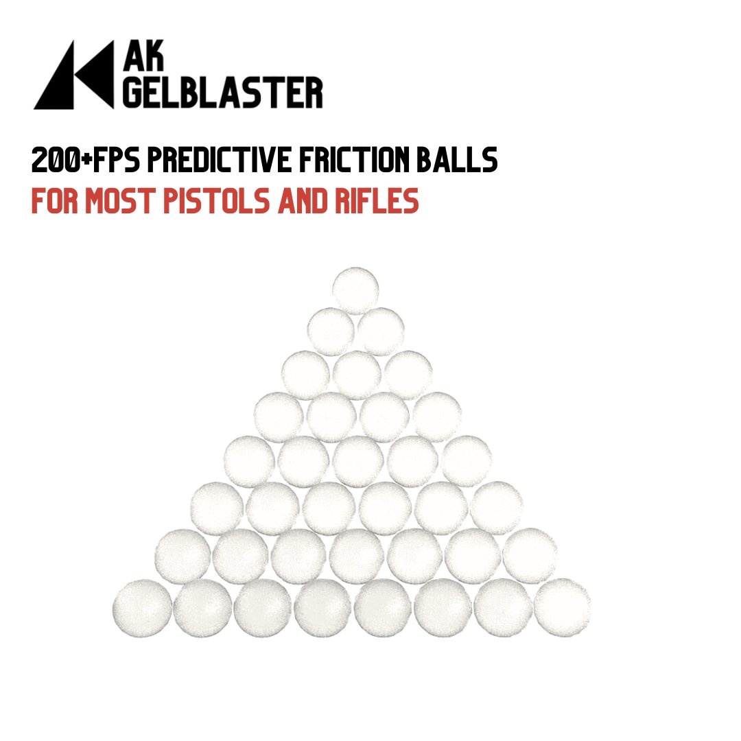 200+ FPS Indicative Friction Gel Balls for high performance rifles and pistols 5 Bags - AKgelblaster
