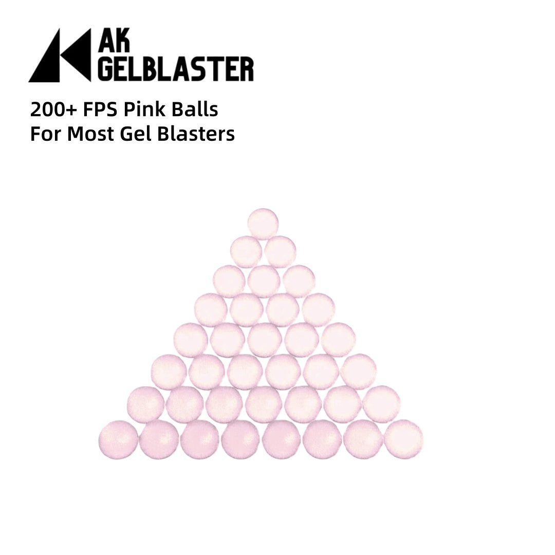 200+ FPS Milky Pink Gel Balls(5 bags) for Rifles and GBB Pistols - AKgelblaster