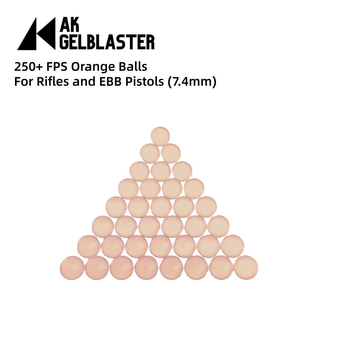 250+ FPS High Friction Orange Gel Balls(5 bags) for Rifles and EBB Pistols