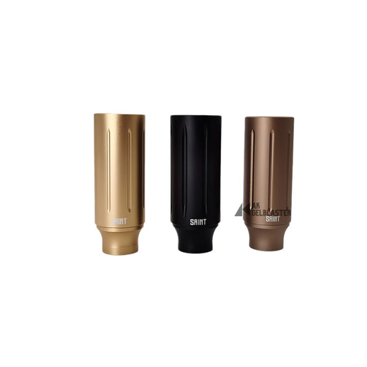 Saint-Style Linear Fluted Metal Muzzle Device (14mm CCW)