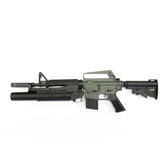 E&C XM177E2 with M203 Grenade Launcher Rifle Gel Blaster
