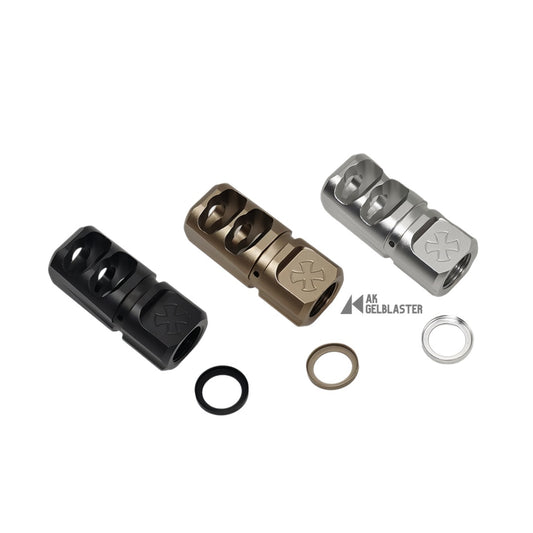 N4-Style 2-Port Reversible Aluminum Muzzle Device (14mm CCW)