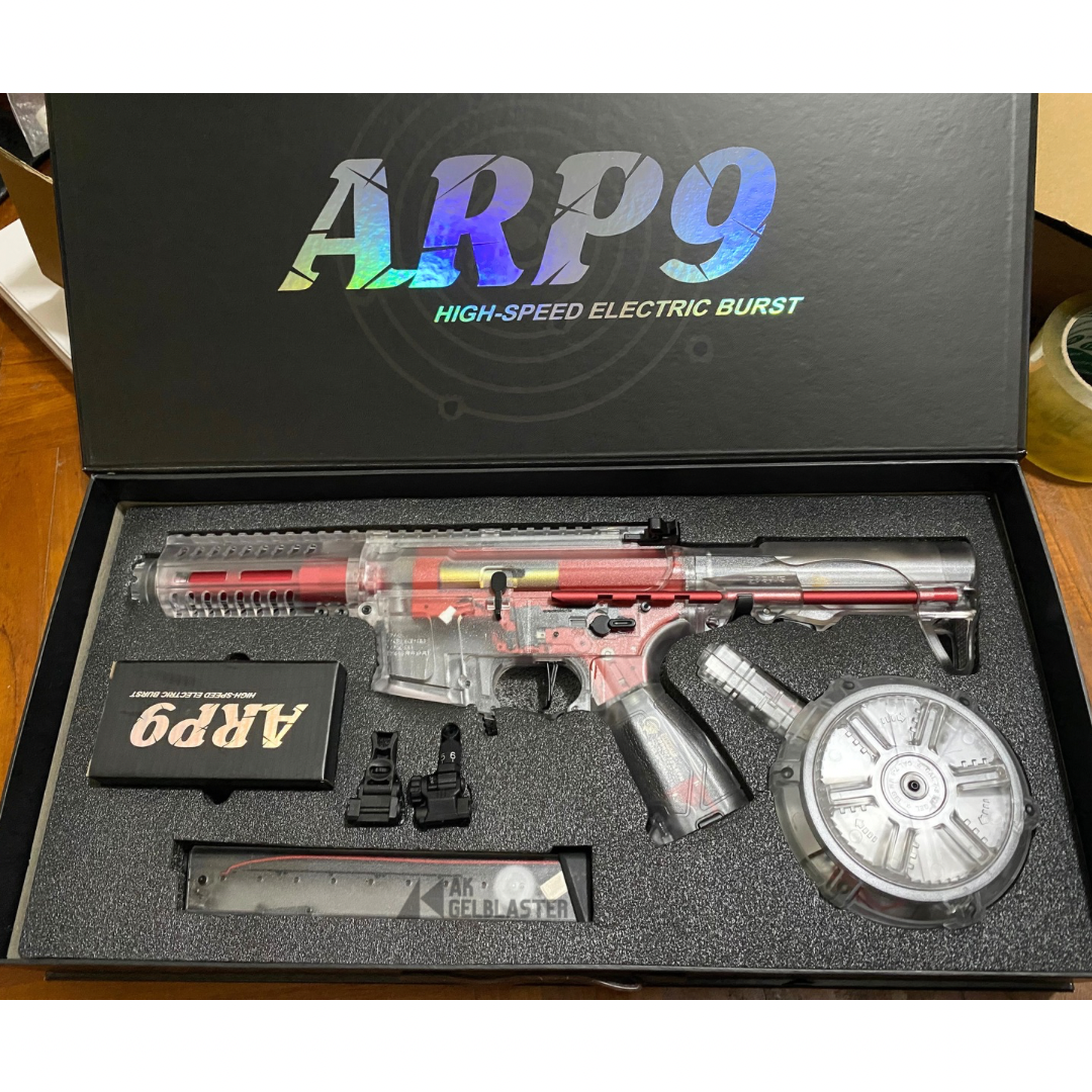 XYL ARP9 Gel Blaster v5 - Clear with Drum and Mag