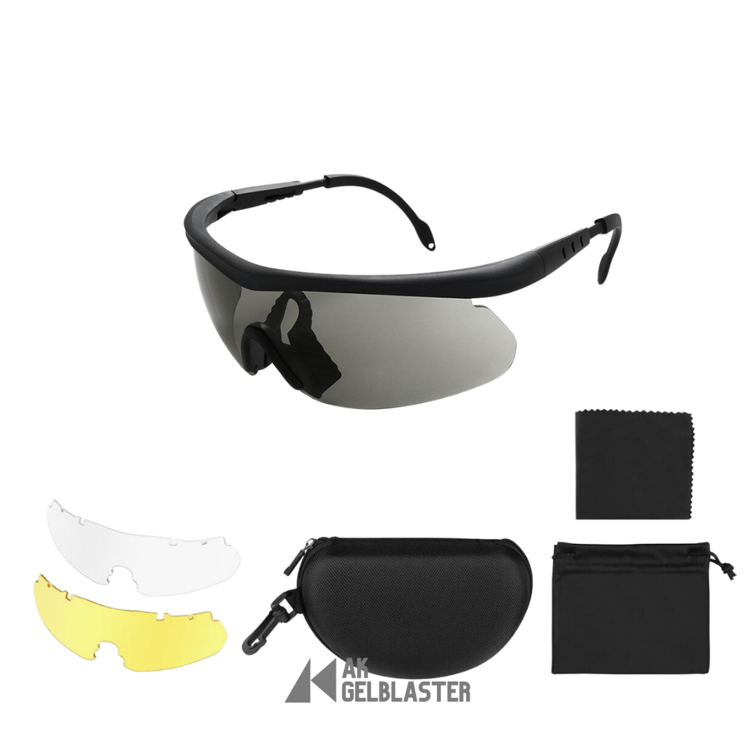 Ballistic Shooting Glasses (MIL - PRF - 32432A Certified) - AKgelblaster