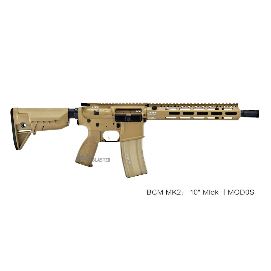 BCM Style MLOK KEYMOD Metal Handguard in Tan - AKgelblaster