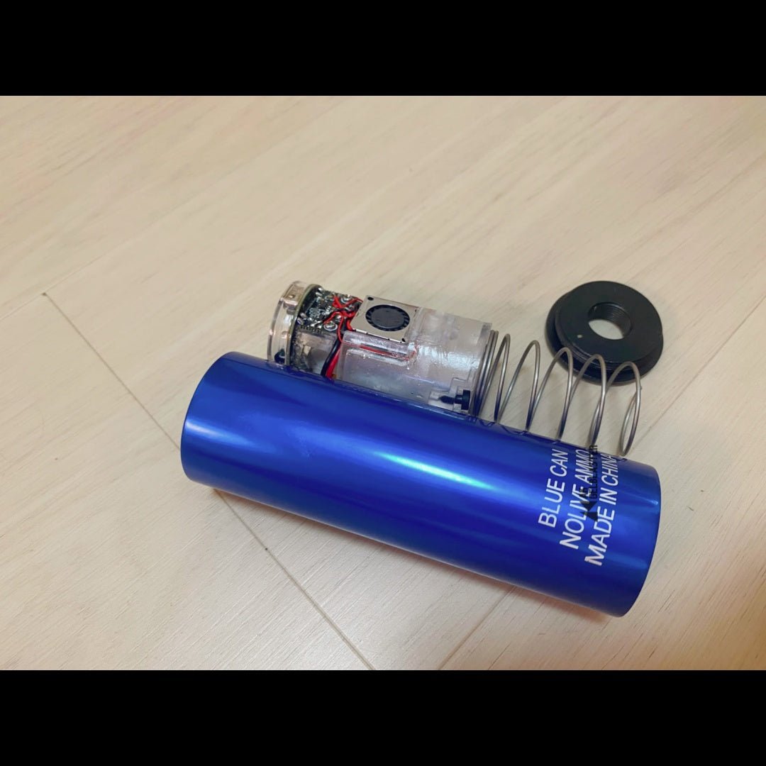 Blue Can Training Suppressor with Smoke Tracer Unit - AKgelblaster