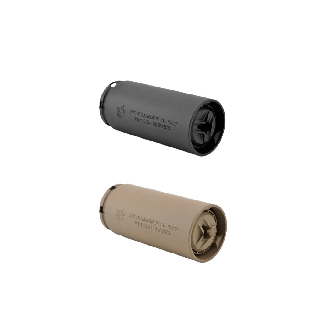 CNC Alloy QDC / MCQ - PRT Suppressor - Black/FDE (GEL BLASTER / AIRSOFT) - AKgelblaster