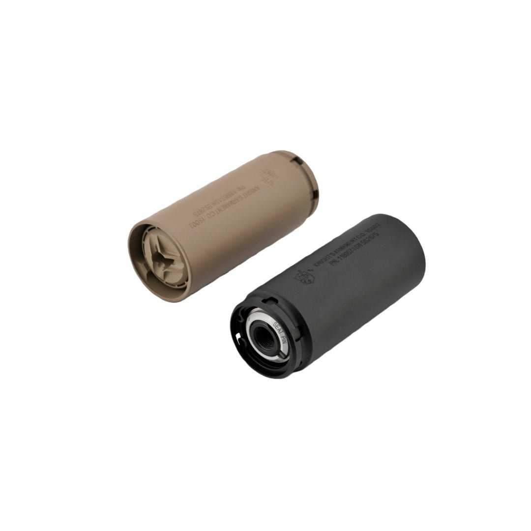 CNC Alloy QDC / MCQ - PRT Suppressor - Black/FDE (GEL BLASTER / AIRSOFT) - AKgelblaster