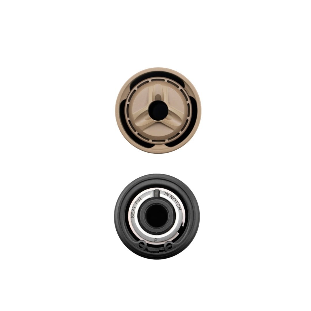 CNC Alloy QDC / MCQ - PRT Suppressor - Black/FDE (GEL BLASTER / AIRSOFT) - AKgelblaster