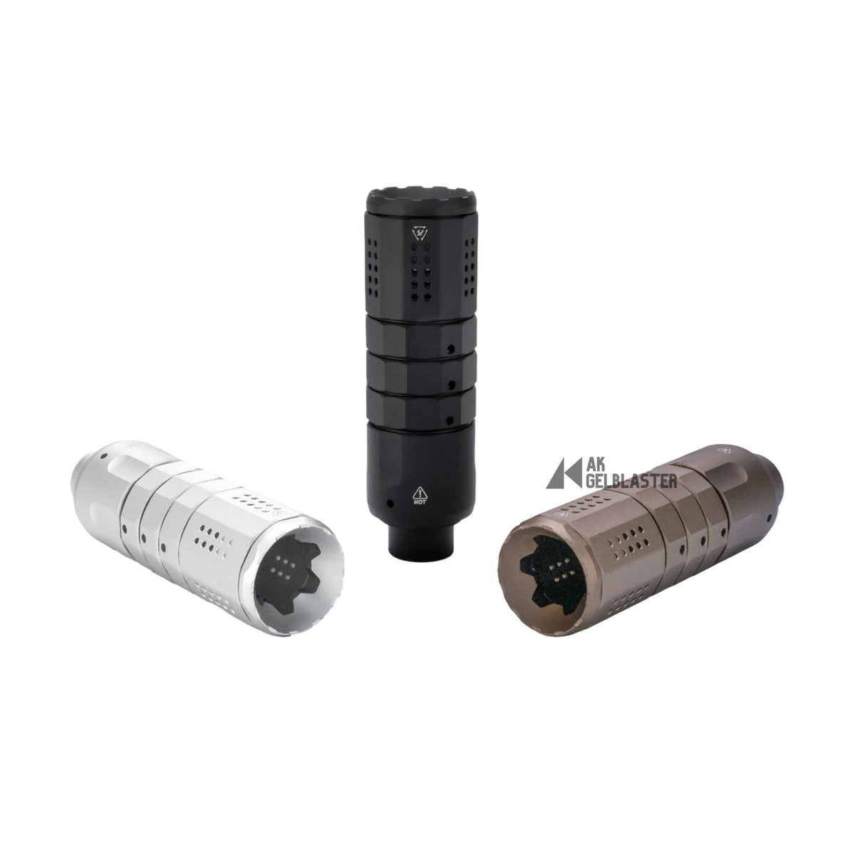 CNC Metal SI Modular Suppressor - Linear Compensator - AKgelblaster