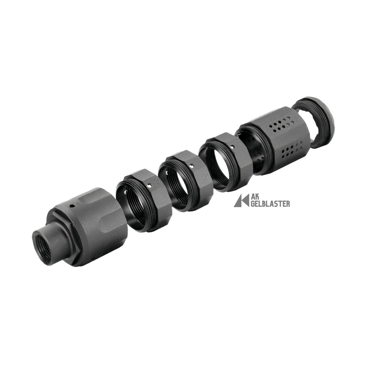 CNC Metal SI Modular Suppressor - Linear Compensator - AKgelblaster