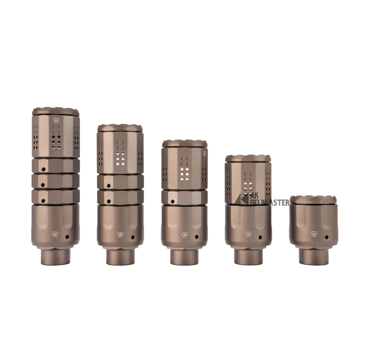 CNC Metal SI Modular Suppressor - Linear Compensator - AKgelblaster