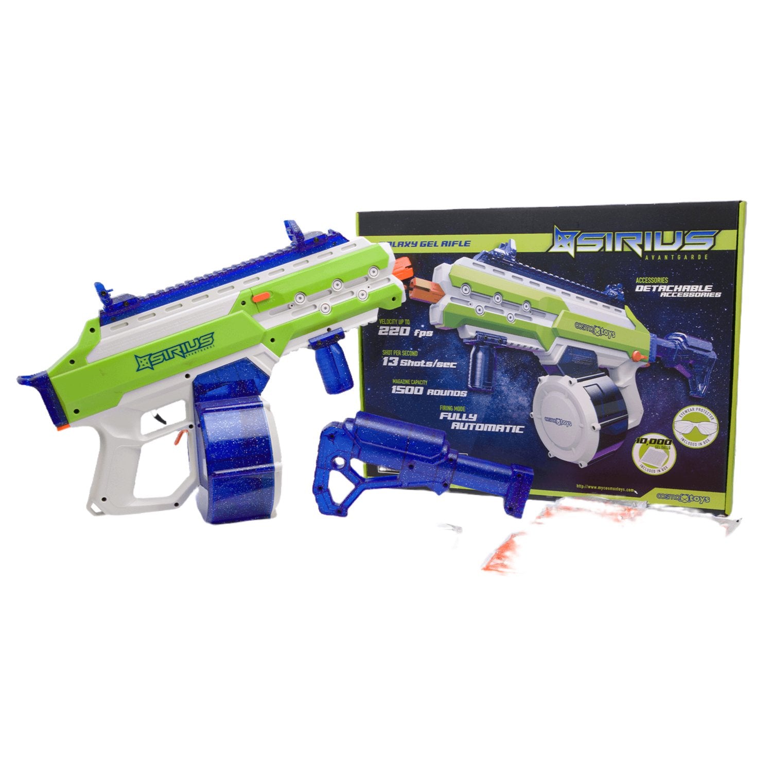 Cosmoxtoy SIRIUS Galaxy Gel Ball Blaster - AKgelblaster