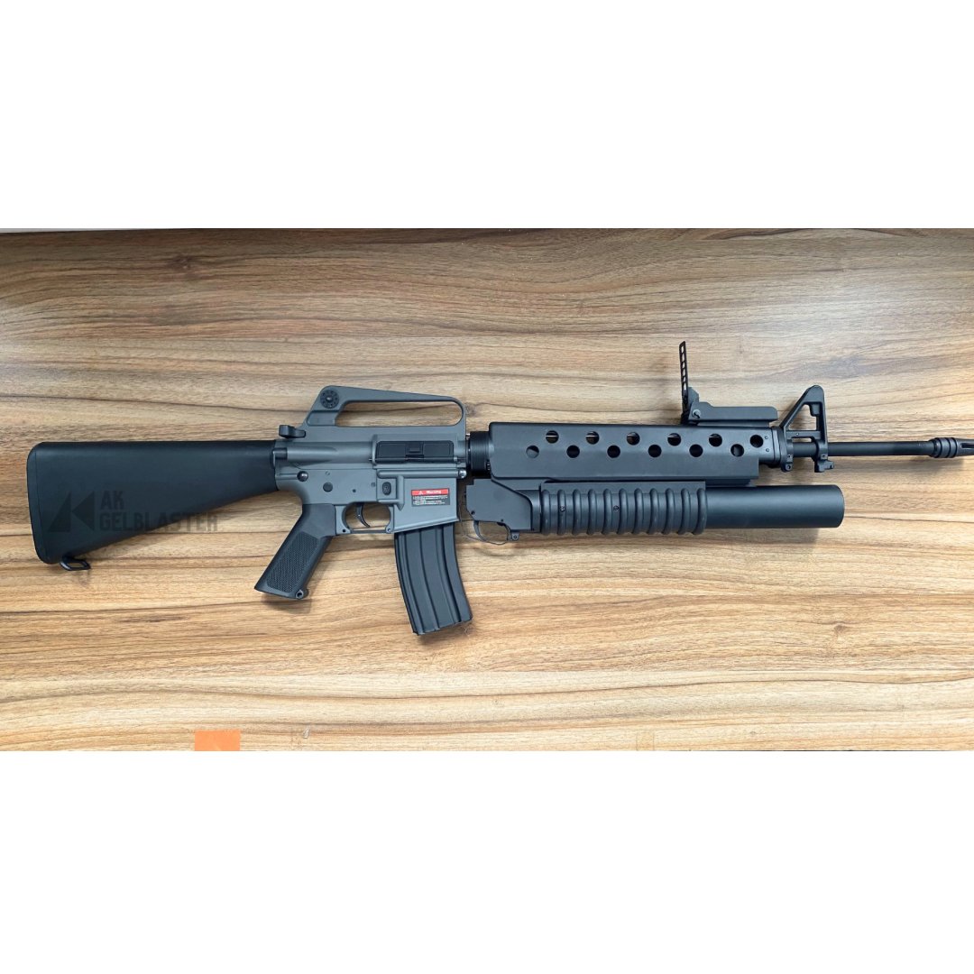 E&C M16 WITH M203 Grenade Launcher Gel Blaster Replica - AKgelblaster