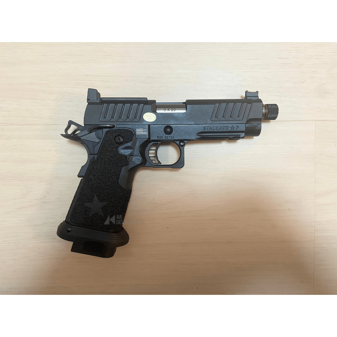 EMG Licensed Staccato C2 2011 GBB Pistol Gel Blaster in Black - AKgelblaster