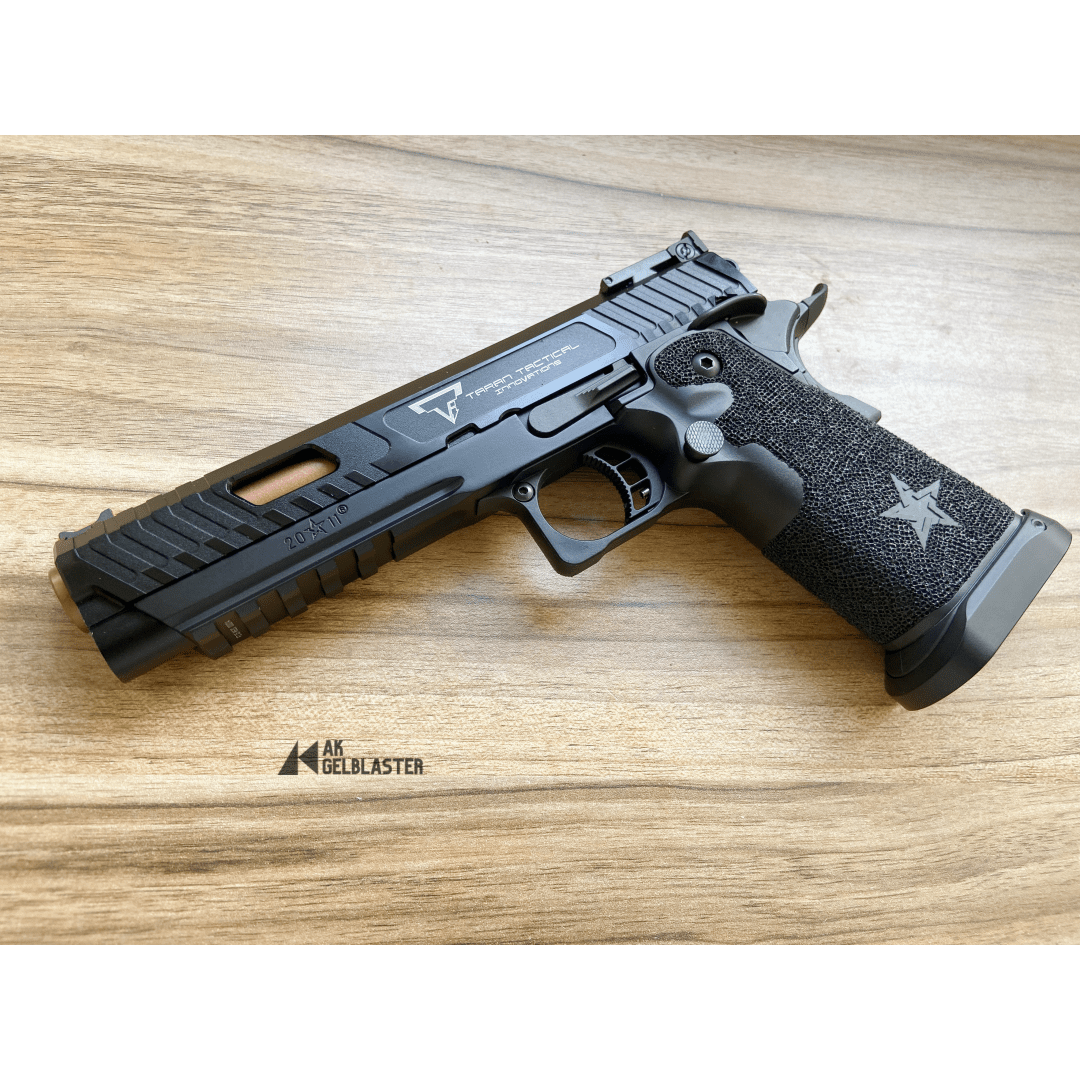 EMG Staccato 2011 X TTI JW3 Combat Master GBB Gel Blaster Pistol - AKgelblaster