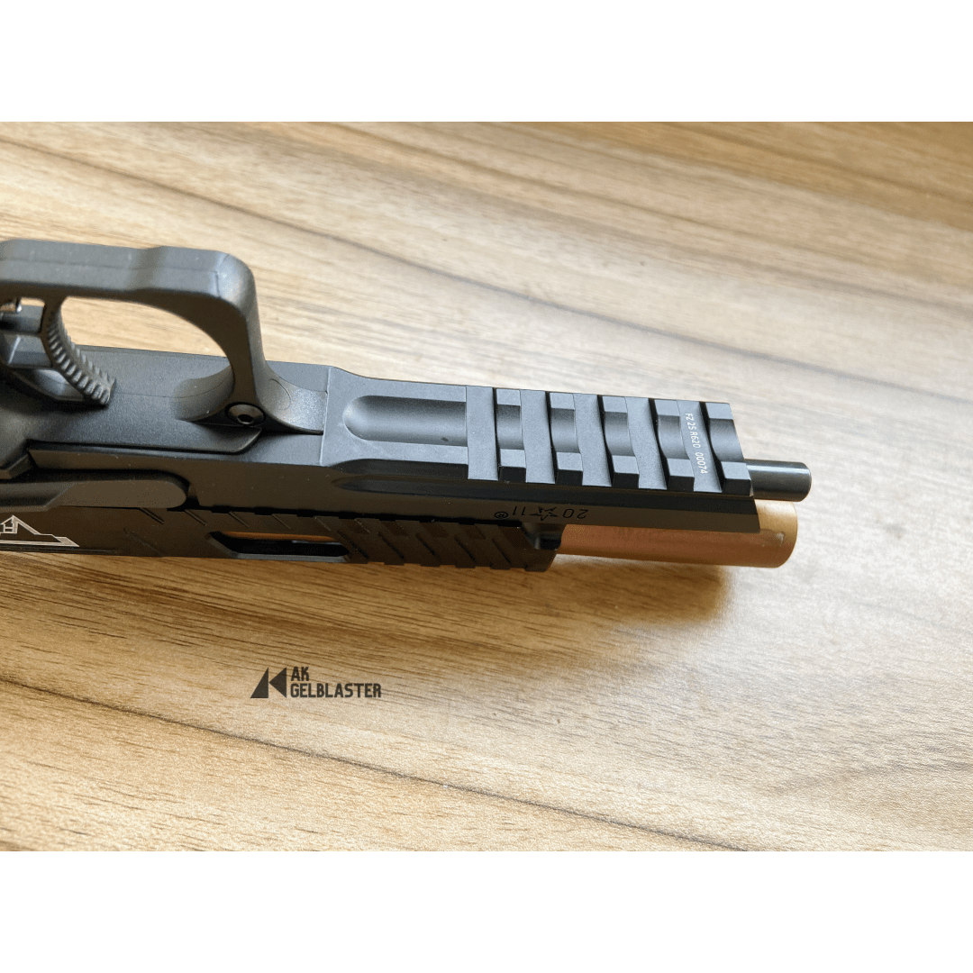 EMG Staccato 2011 X TTI JW3 Combat Master GBB Gel Blaster Pistol - AKgelblaster