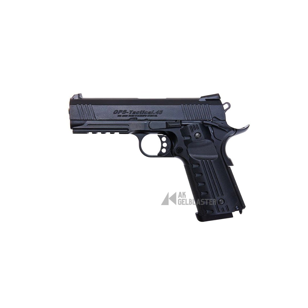 Golden Eagle OPS Tactical .45 GBB Full Metal Gel Blaster Pistol 4.3 - AKgelblaster