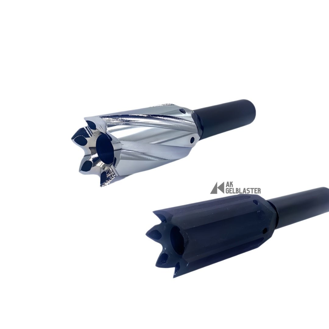 Linear Straight - Flute Radial Muzzle Device (14mm CCW) - AKgelblaster