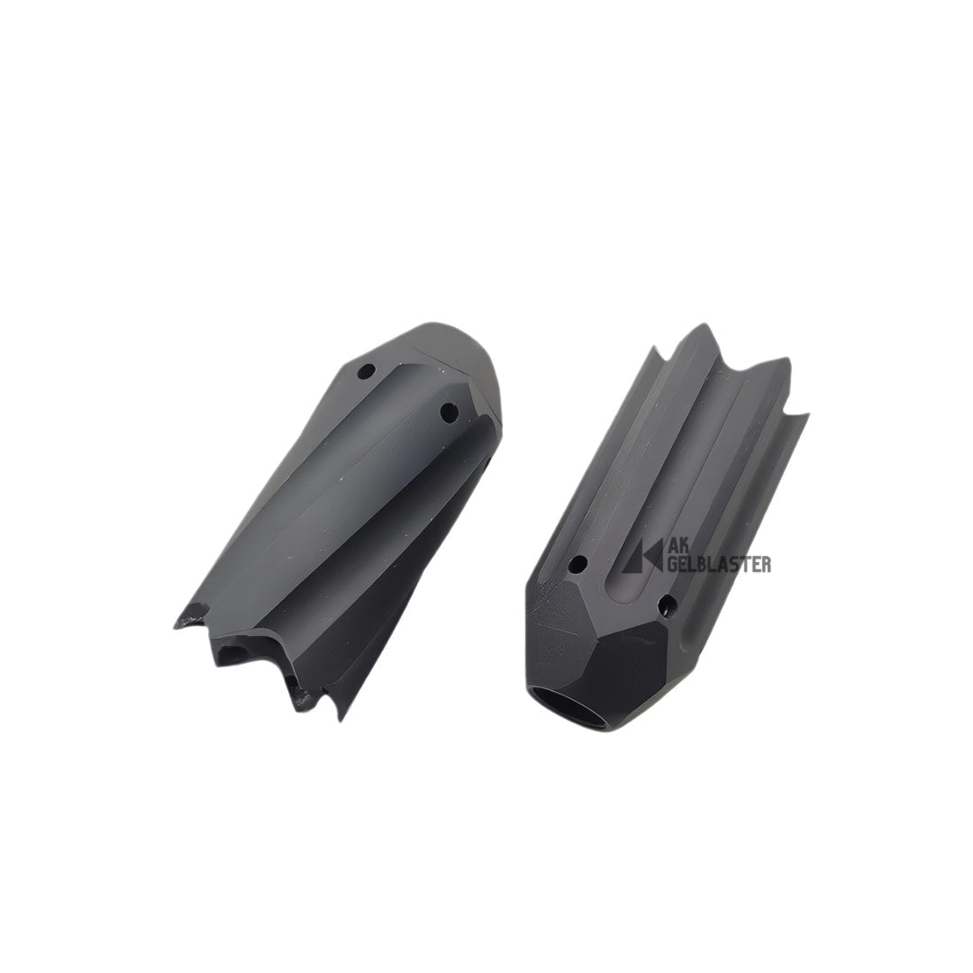 Linear Straight - Flute Radial Muzzle Device (14mm CCW) - AKgelblaster