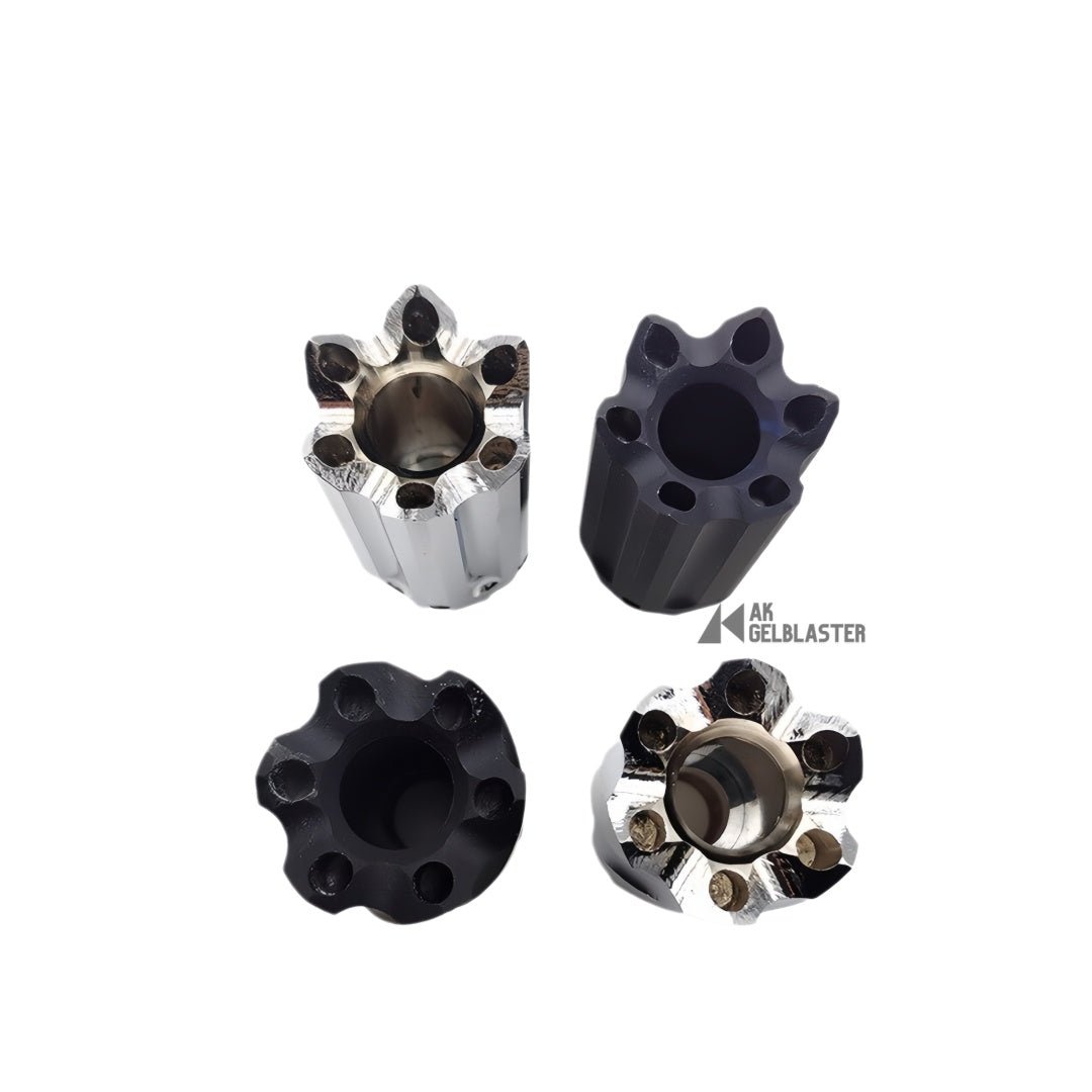 Linear Straight - Flute Radial Muzzle Device (14mm CCW) - AKgelblaster