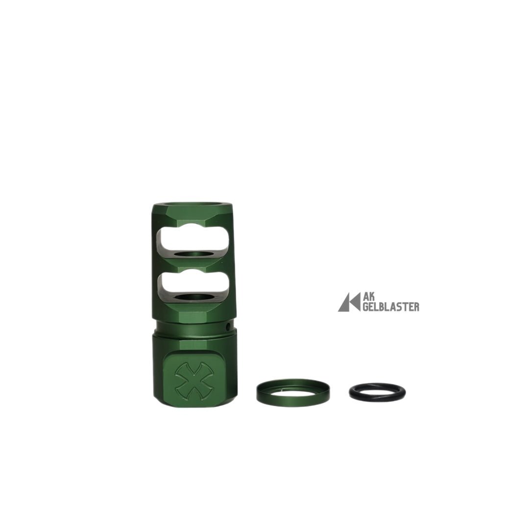N4 - Style 2 - Port Reversible Aluminum Muzzle Device (14mm CCW) - AKgelblaster