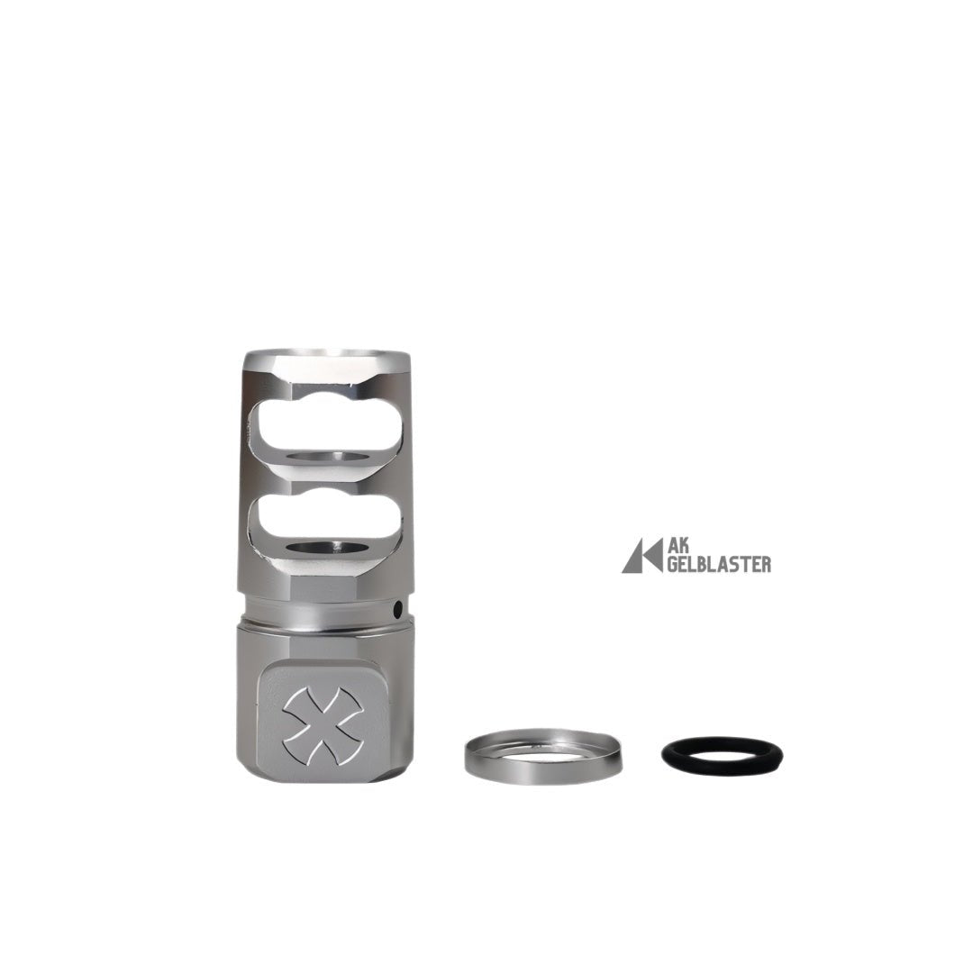 N4 - Style 2 - Port Reversible Aluminum Muzzle Device (14mm CCW) - AKgelblaster
