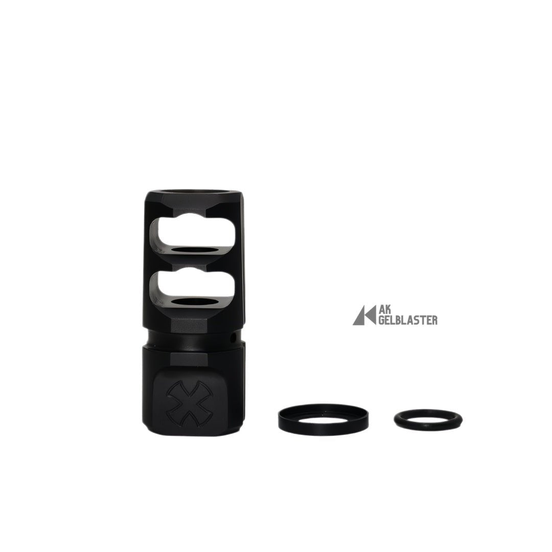 N4 - Style 2 - Port Reversible Aluminum Muzzle Device (14mm CCW) - AKgelblaster