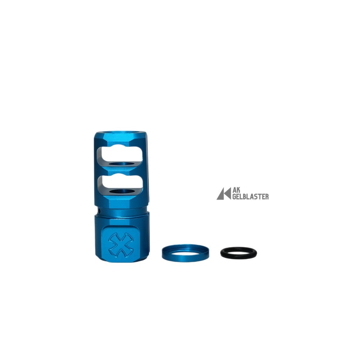 N4 - Style 2 - Port Reversible Aluminum Muzzle Device (14mm CCW) - AKgelblaster