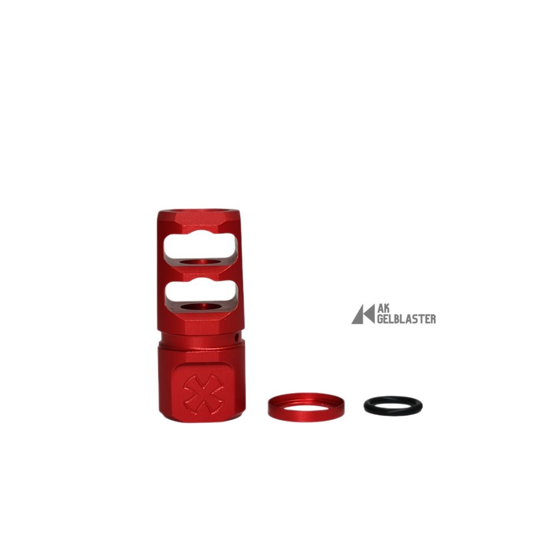 N4 - Style 2 - Port Reversible Aluminum Muzzle Device (14mm CCW) - AKgelblaster