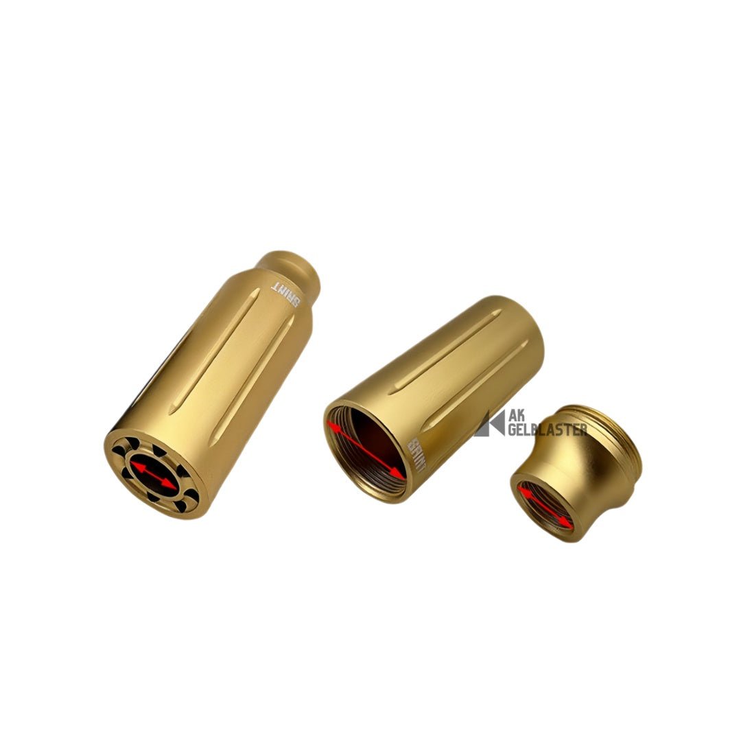 Saint - Style Linear Fluted Metal Muzzle Device (14mm CCW) - AKgelblaster