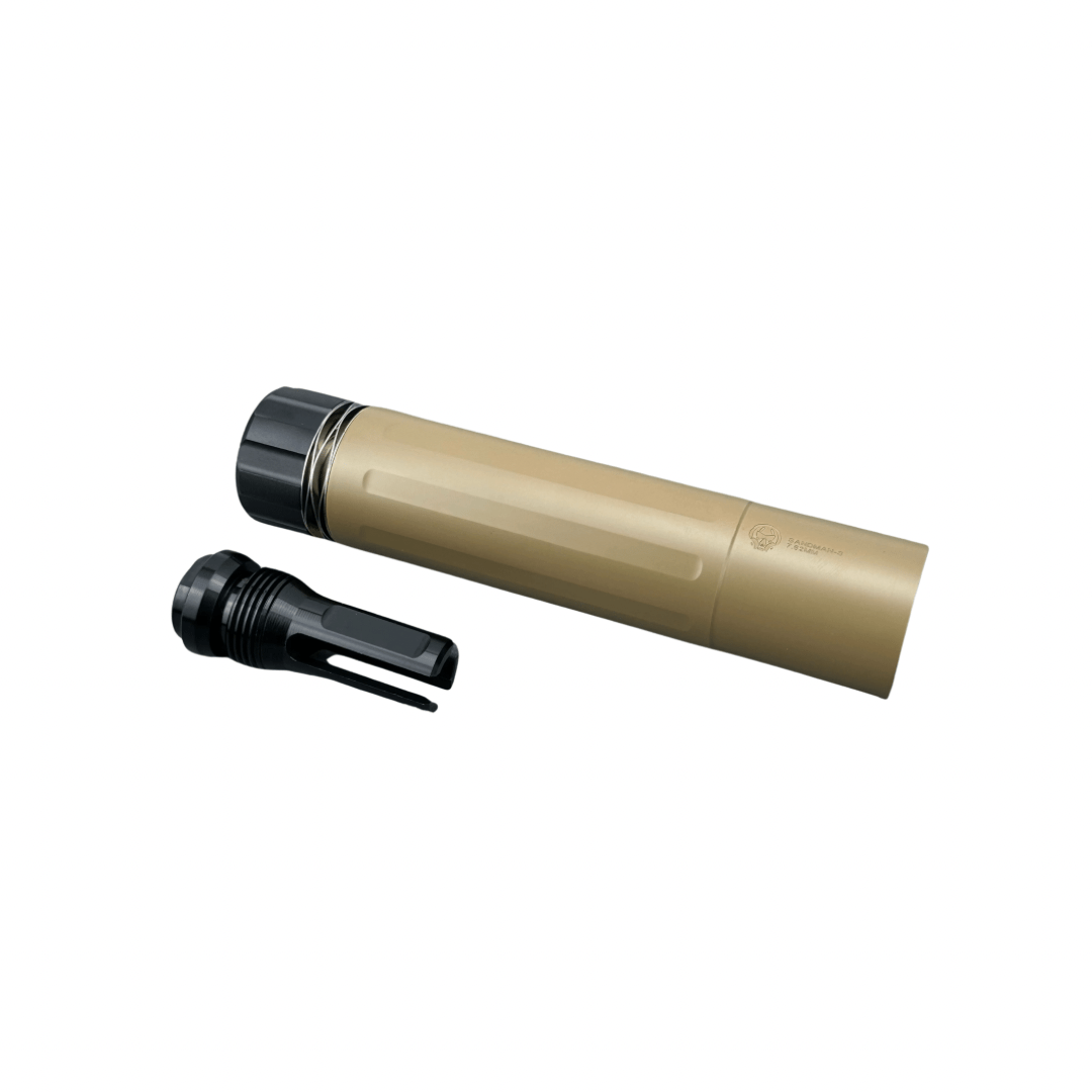 Sandman Style Mock Silencer for Gel Blaster Black Or Tan - AKgelblaster