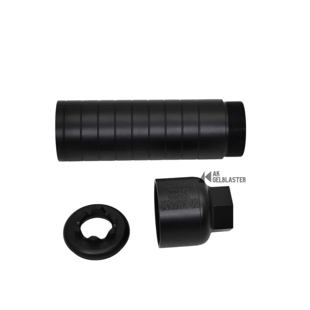 SG - Style Heavy - Duty CNC Aluminum Mock Suppressor (14mm CCW) - AKgelblaster