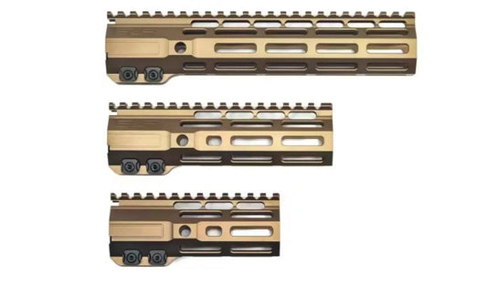 SLR Helix Style Metal Handguard in Tan - AKgelblaster