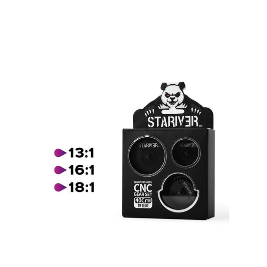 Stariver CNC Gears Set for Gel Blaster (black label) - AKgelblaster