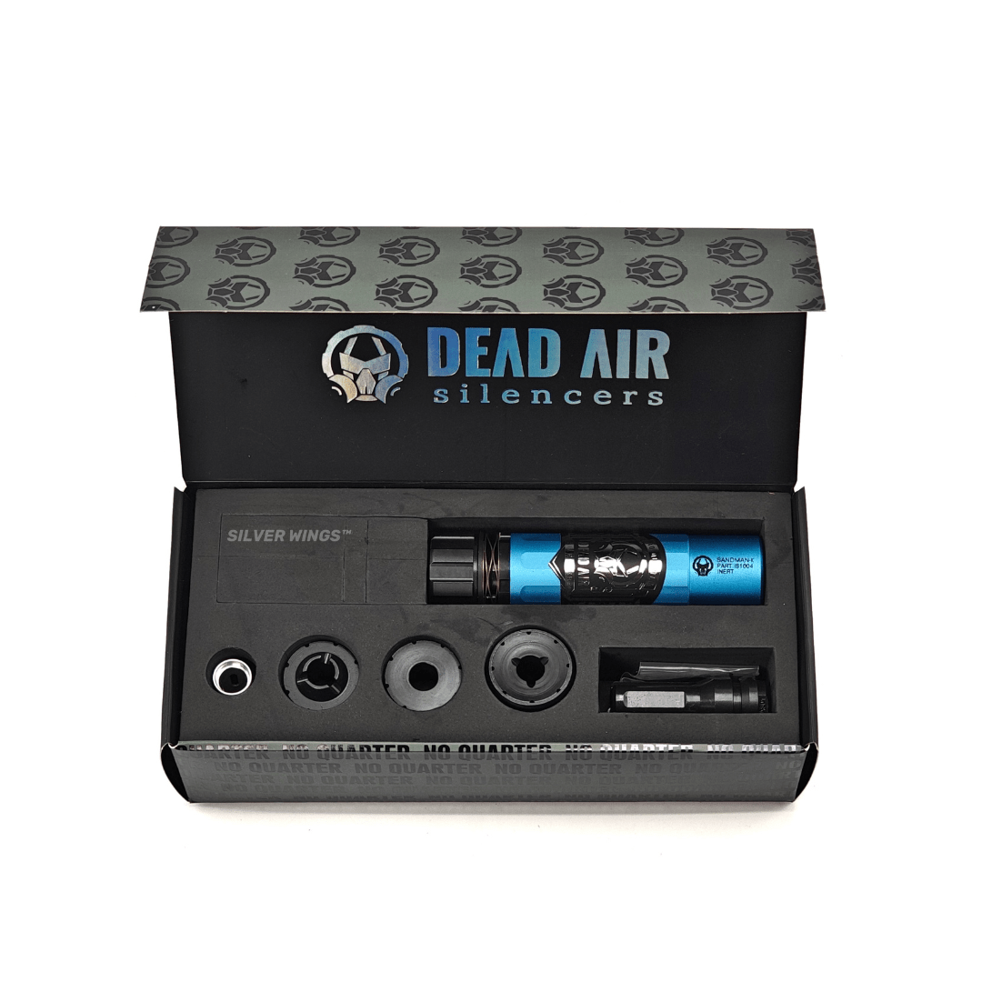Training Sandman K Dead Air Style Silencer - Special Package (TAN/BLUE) - AKgelblaster
